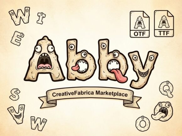 Abby: The Monstrously Fun Display Font for Playful Projects