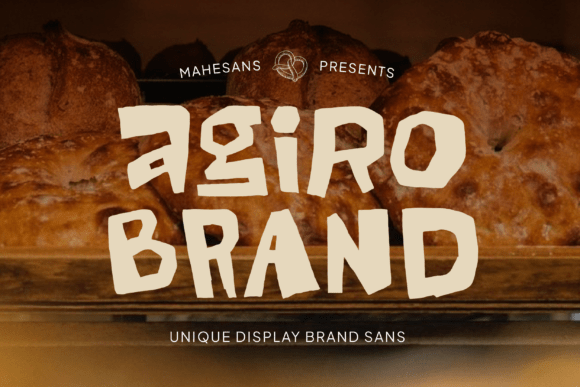 Agiro Brand: The Handcrafted Display Font with Authentic Character
