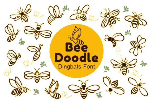 Bee Doodle: A Playful Typeface for Creative Branding