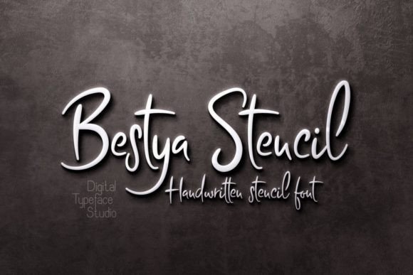 Bestya Stencil: Crafting Authenticity with a Handwritten Edge