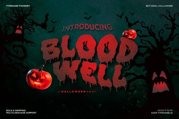 Blood Well: The Spooky Display Font for Halloween Projects