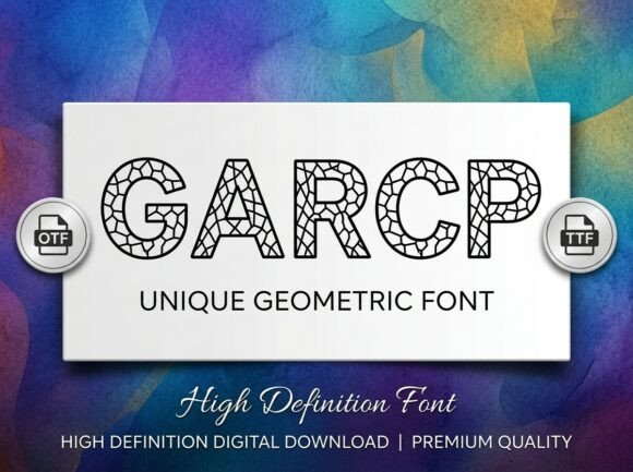 Garcp: Command Attention with Bold Typography