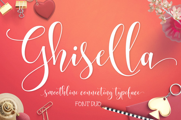 Ghisella: Crafting Elegance with a Connected Script Font