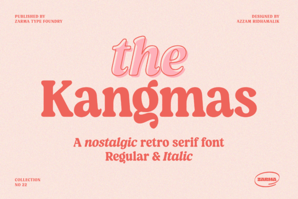 Kangmas: A Retro Serif Font for Modern Brands