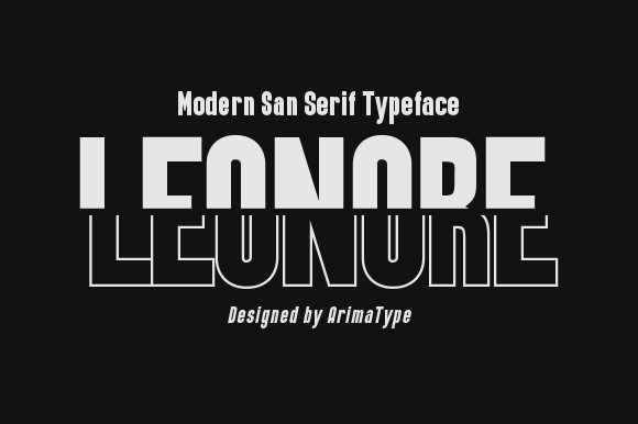 Leonore: A Display Font That Commands Attention