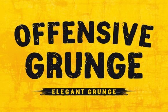Offensive Grunge: Harnessing Raw, Rebellious Type
