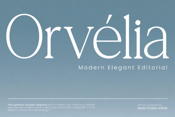 Orvelia: The Serif Font for Quietly Confident Brands