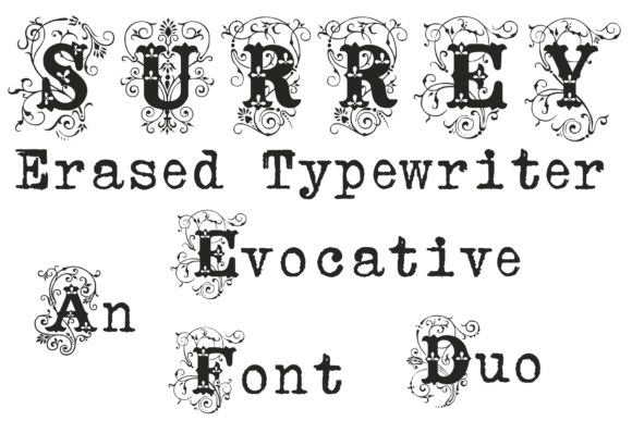 Surre Erased Typewriter: A Modern Font Duo for Bold Designs