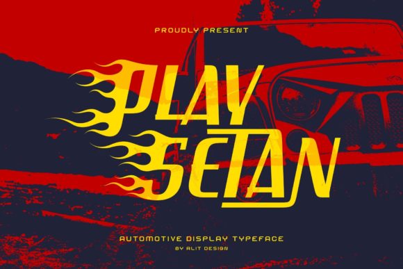 Unleash Speed with the Play Setan Display Typeface