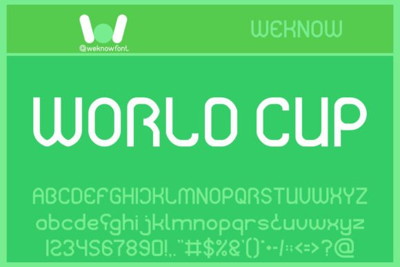 World Cup: A Modern Display Font for Bold Branding